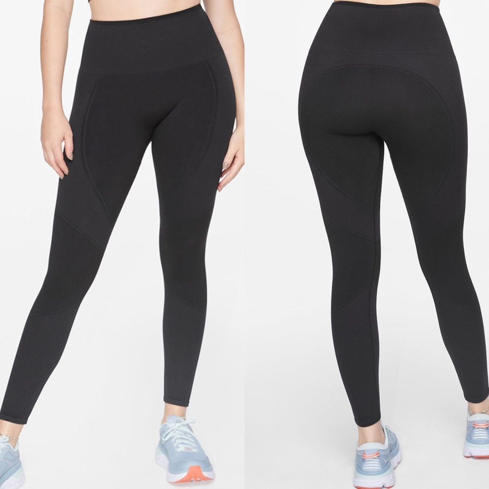 ThirdLove Black Flex Seamless Compression Ultra High Rise Sculpted Knit Leggings